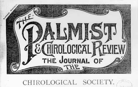 A later edition of the Chirological Society journal, The Palmists Review